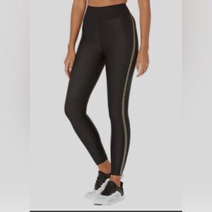 Ultracor Black Leggings with Side Chain Detail